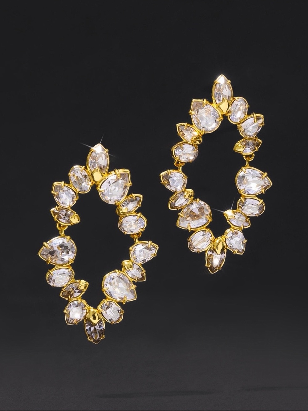 Alexis Bittar Éclat Crystal Open Post Earrings